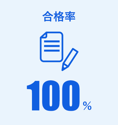 合格率100%